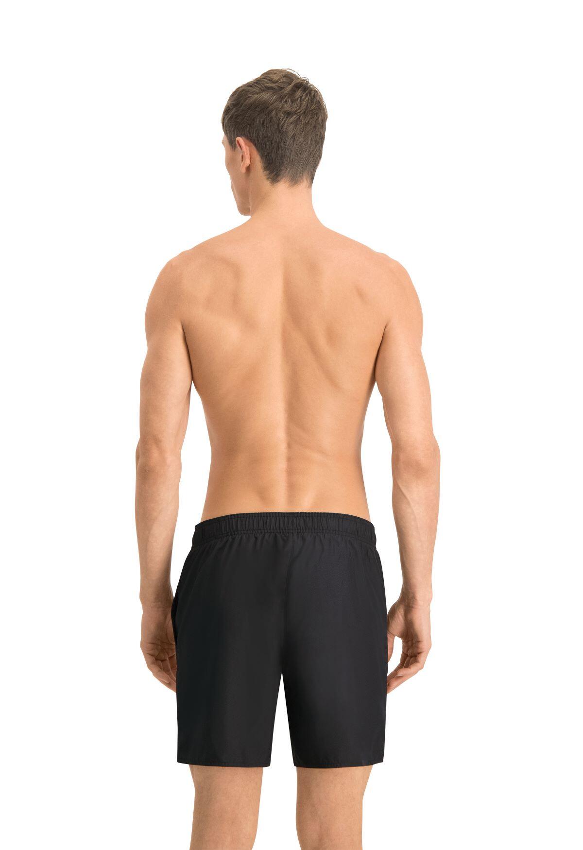 Zwembroek Heren Mid Shorts Zwart 2/6