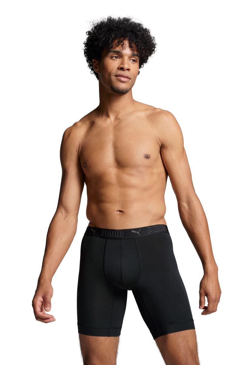 Sport Boxershorts Microfiber Long 2-pack Zwart 3/6