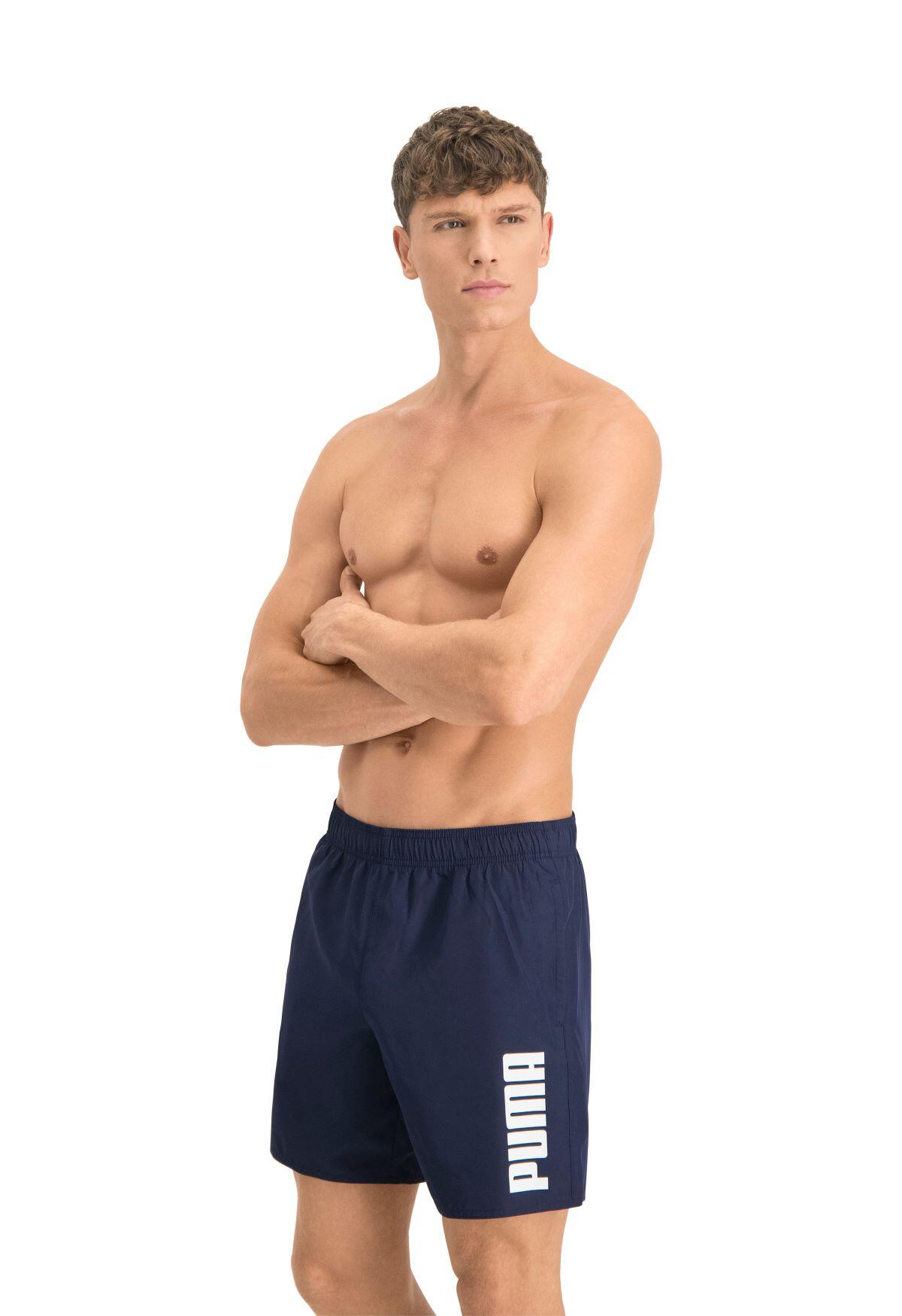 PUMA Badehose Herren Mid Shorts Navy