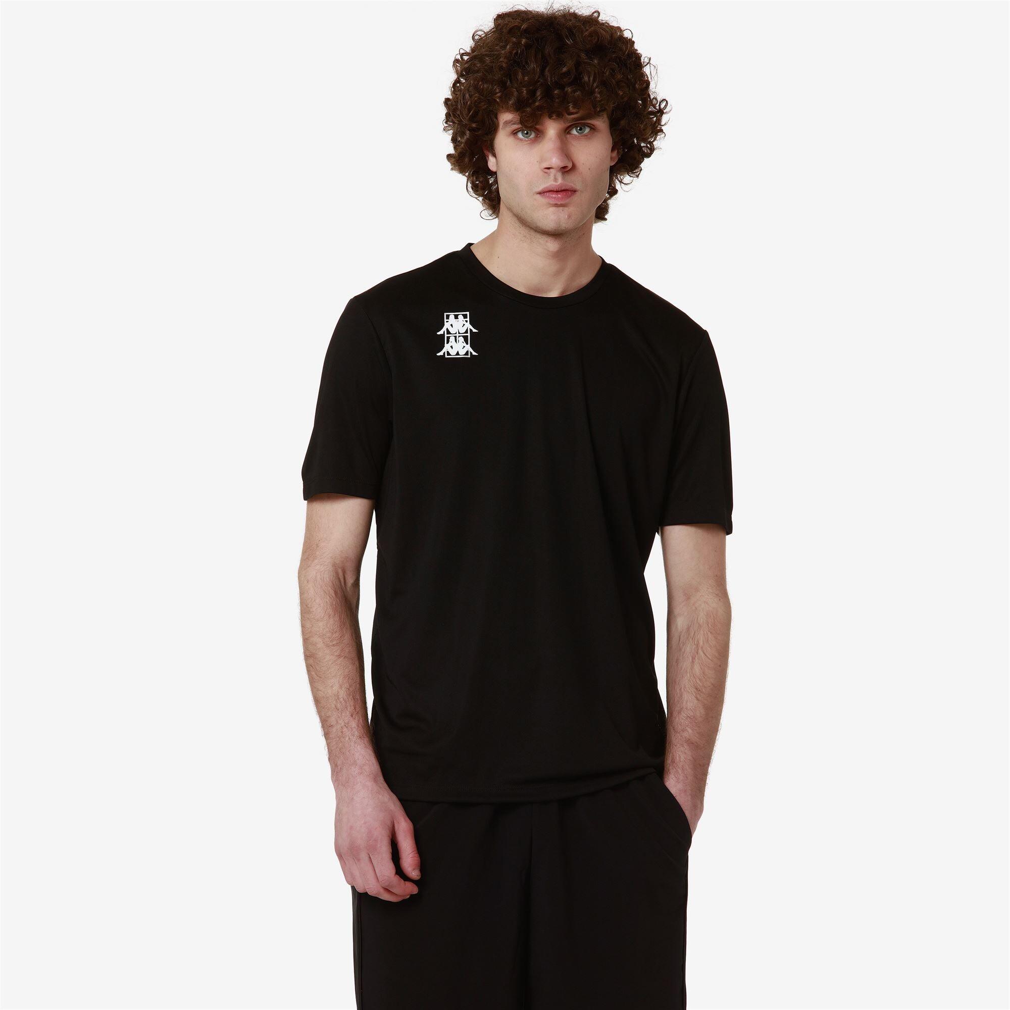 T-shirt da uomo in poliestere nero da padel 4/7