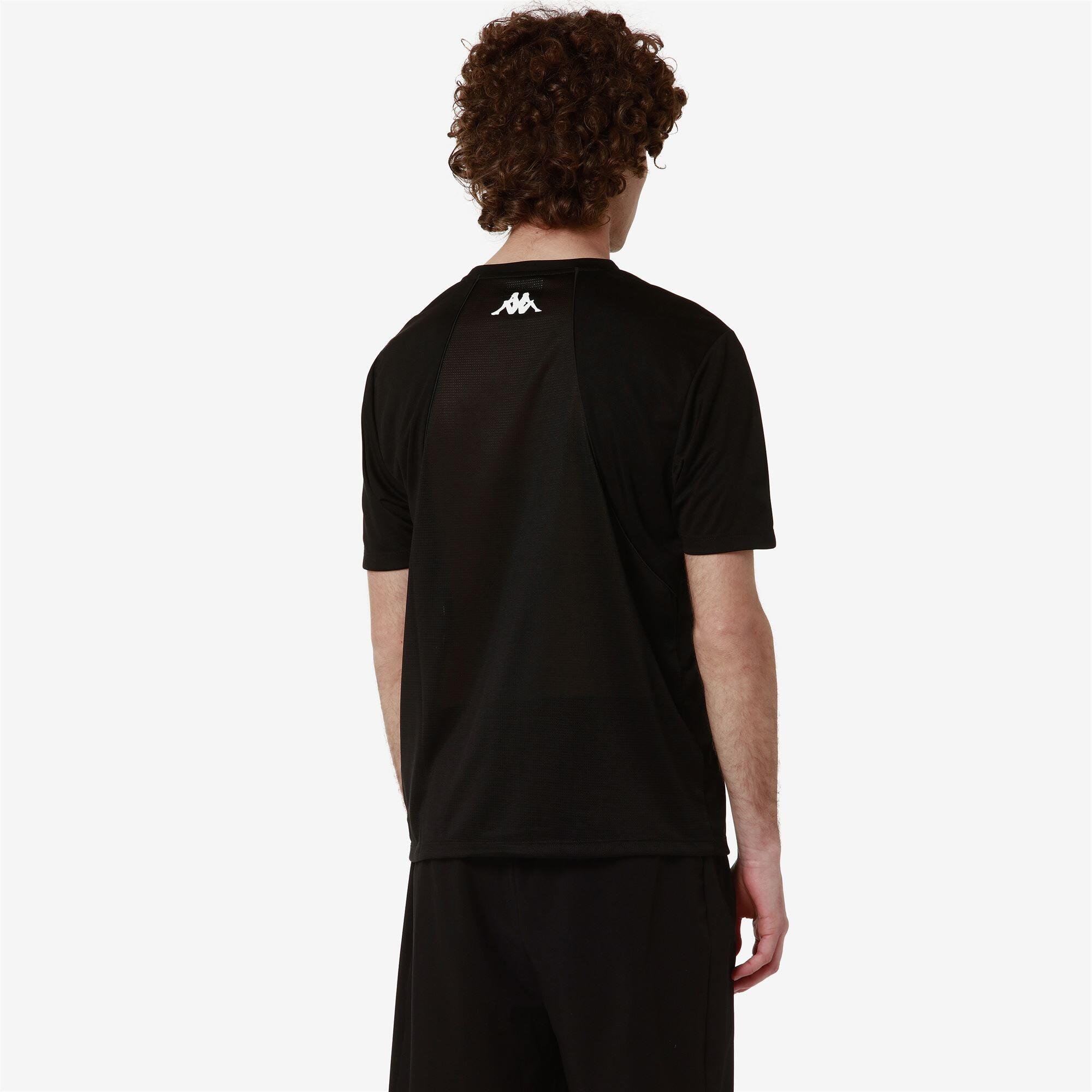 T-shirt da uomo in poliestere nero da padel 2/7