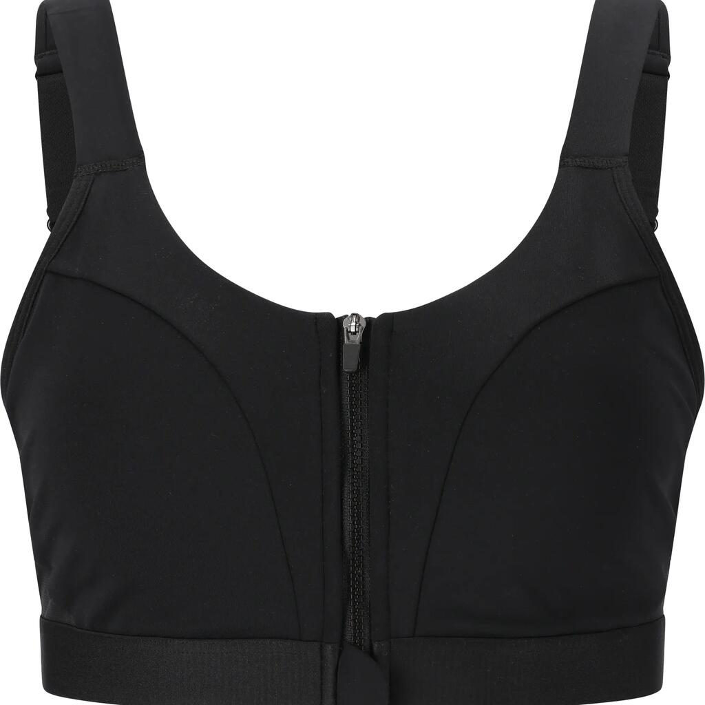 Women's zip-up sports bra Endurance Crystale