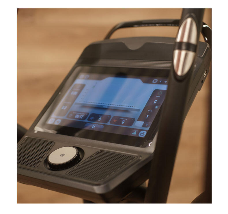 Bicicleta Elíptica Vanquish Multimedia - Kinomap,Zwift - inercia 35kg - 51cm 4/8