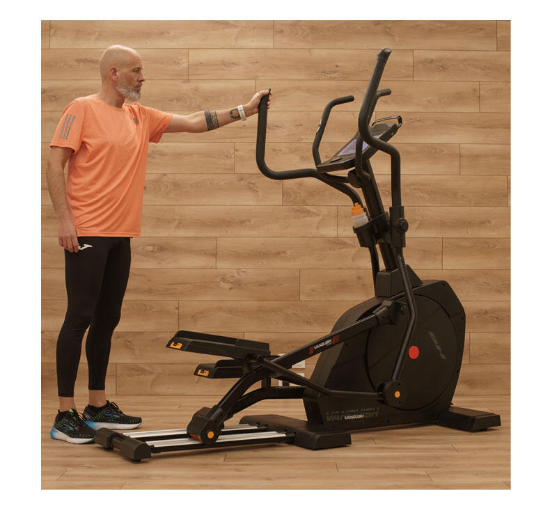 Bicicleta Elíptica Vanquish Multimedia - Kinomap,Zwift - inercia 35kg - 51cm 3/8