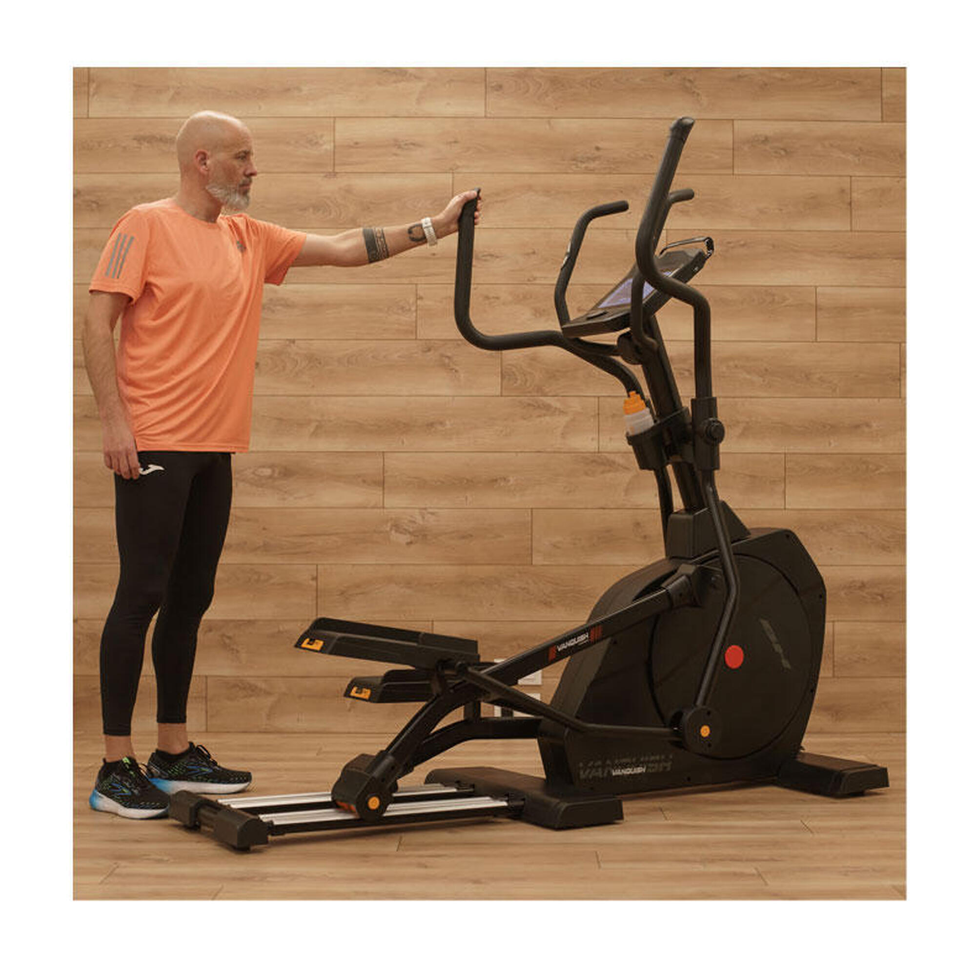 Vélo Elliptique Vanquish Multimedia - Kinomap,Zwift - inertie 35kg - 51cm