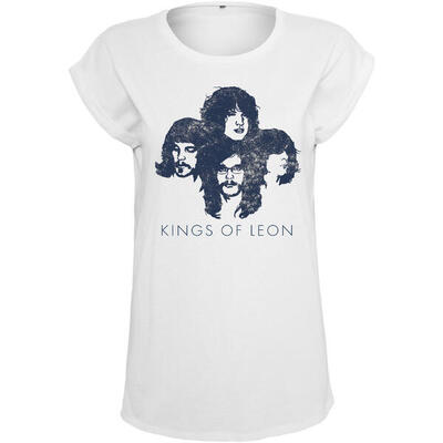 Dames-t-shirt urban classics ladies kings of leon silhouette