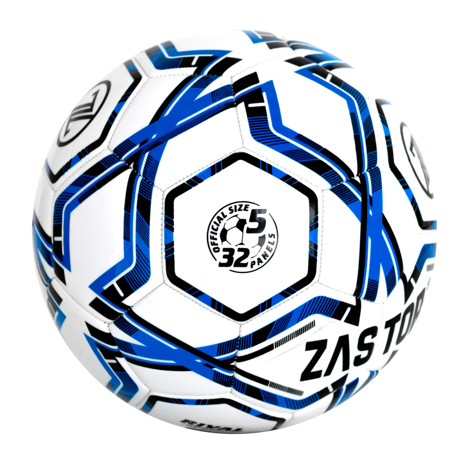 Pack 12 Balones Fútbol Zastor Rival Blue T-5 4/4