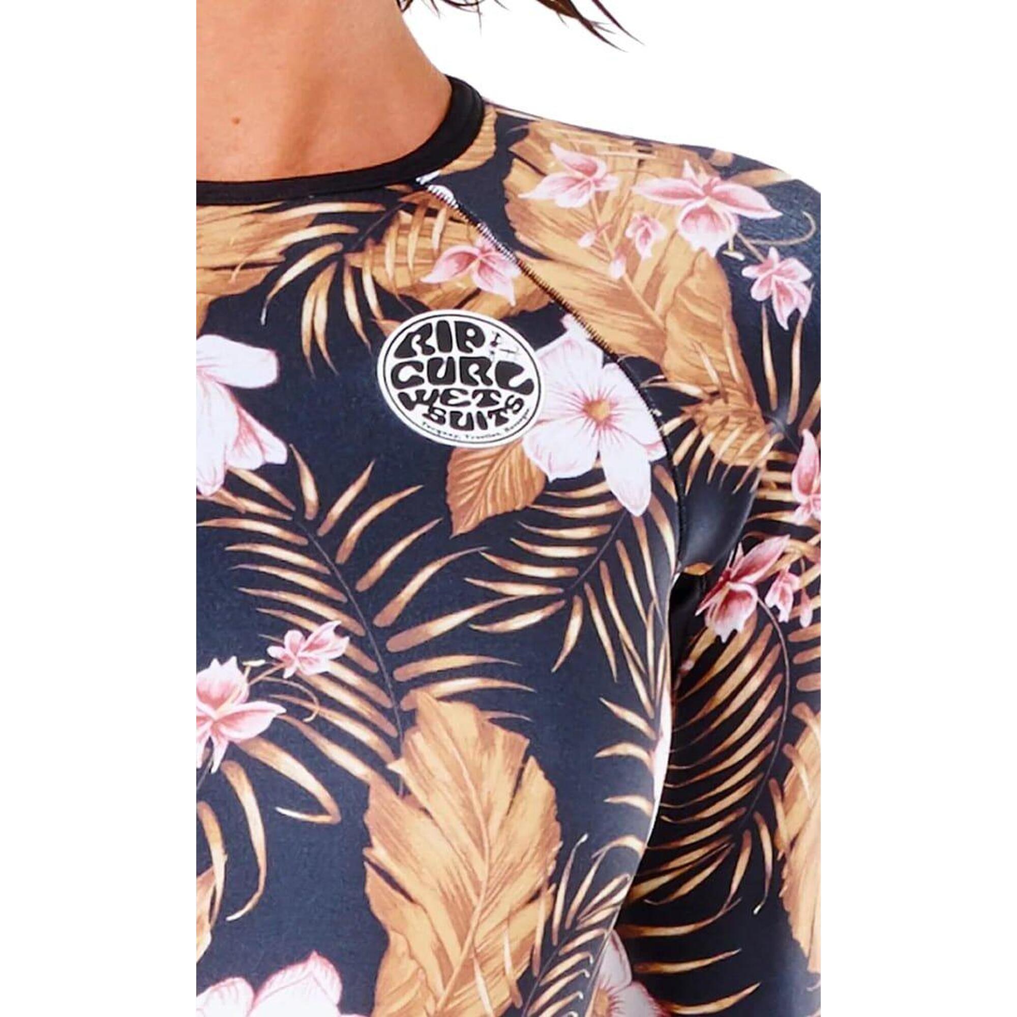 Shorty surf manches longues femme - zip dorsal - G-Bomb Boyleg