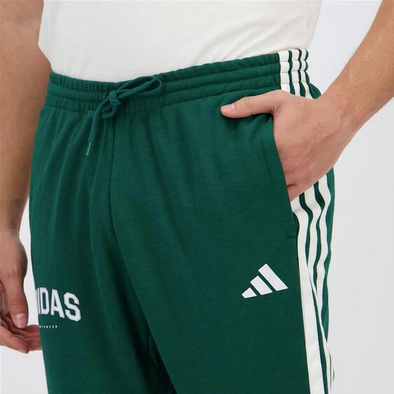 Pantalone uomo adidas 3-stripes - verde 3/5