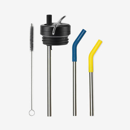 Klean Kanteen TKWide Twist Cap - Straw Kit - Noir