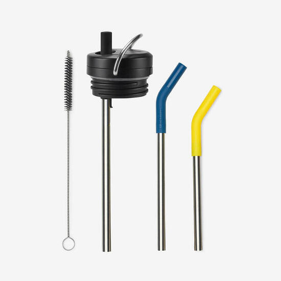 Klean Kanteen TKWide Twist Cap - Straw Kit - Noir