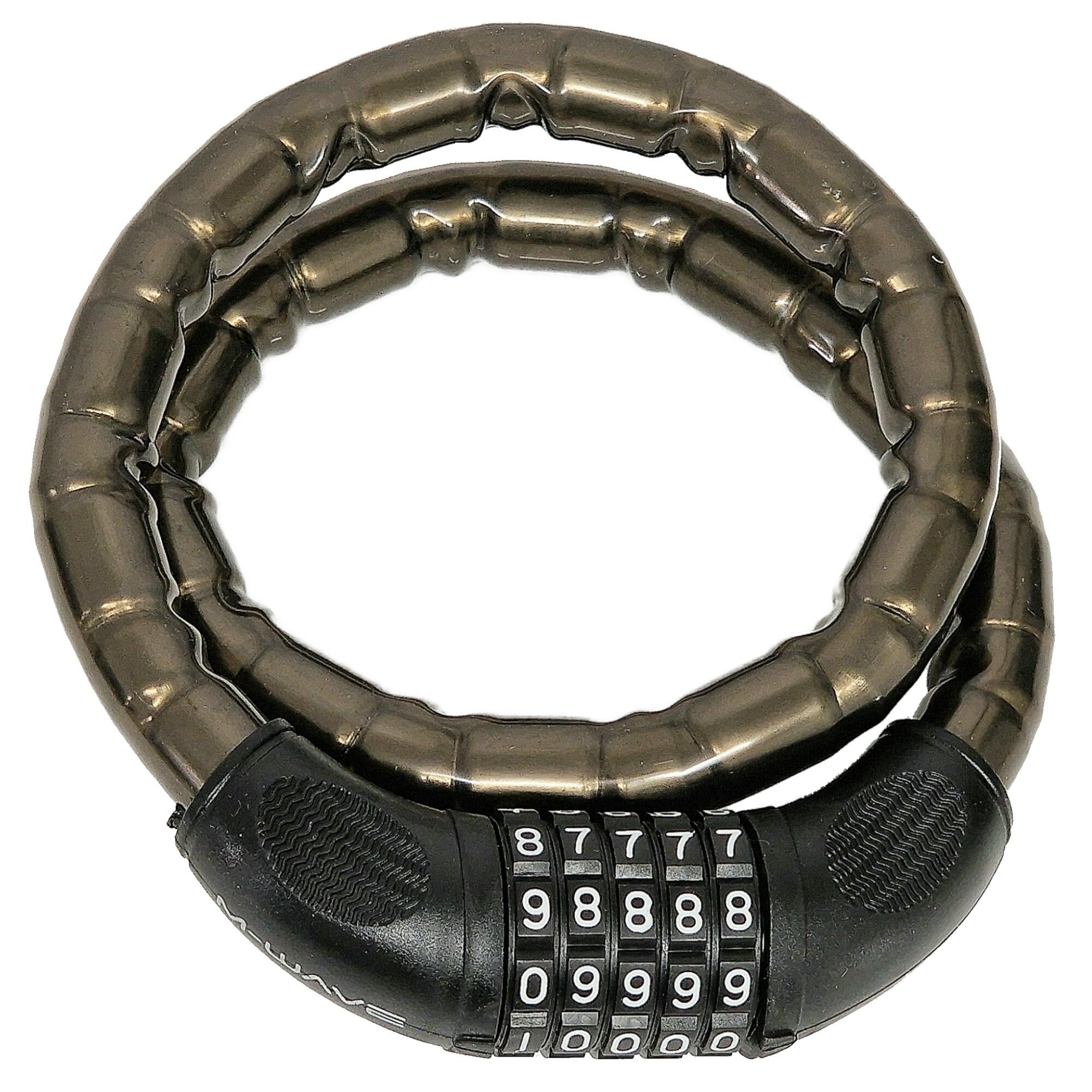 M-WAVE M-WAVE Armoured Combination Cable Lock 800mm x 18mm