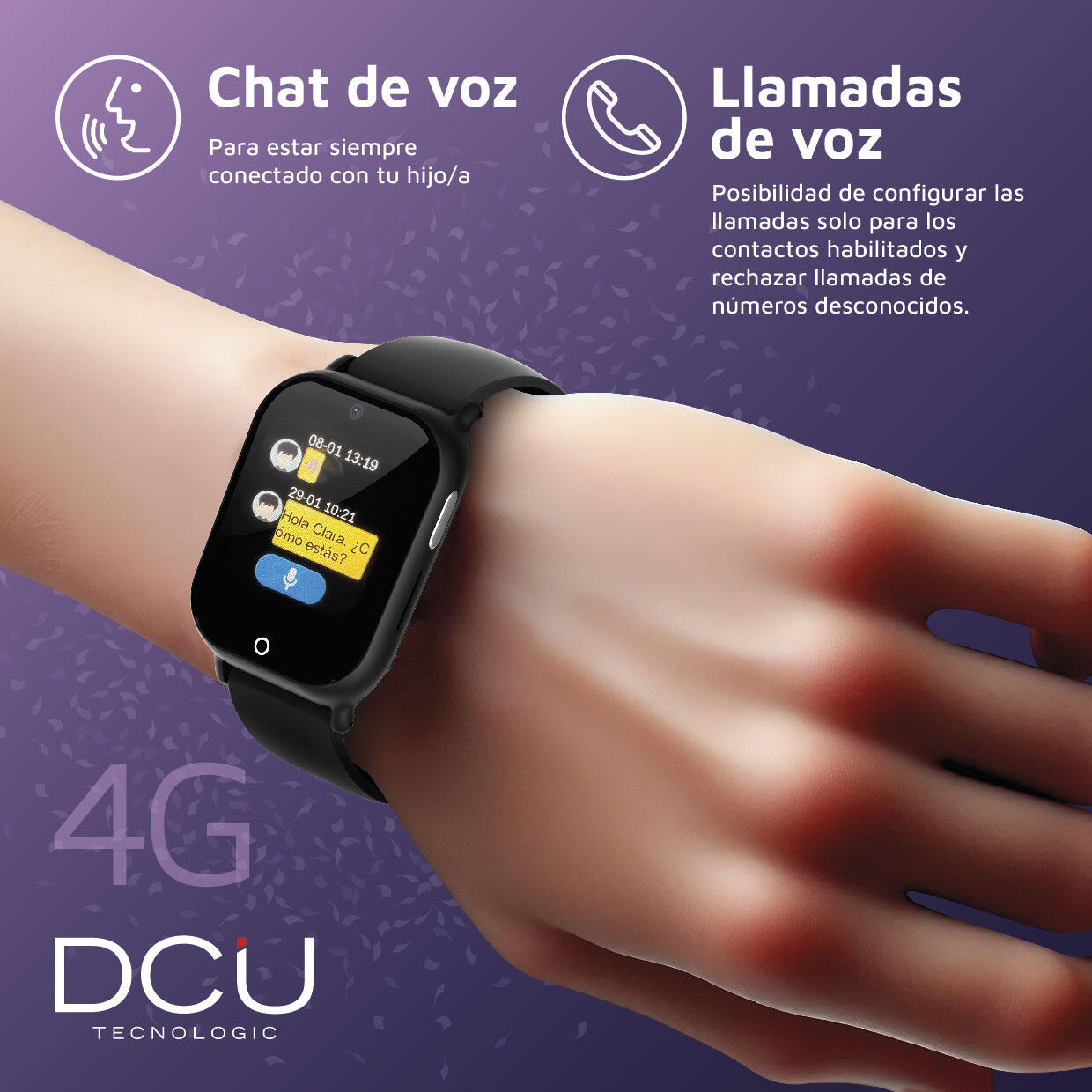 Reloj Inteligente niñ@s LittleOne 4G videollamadas negro 7/7