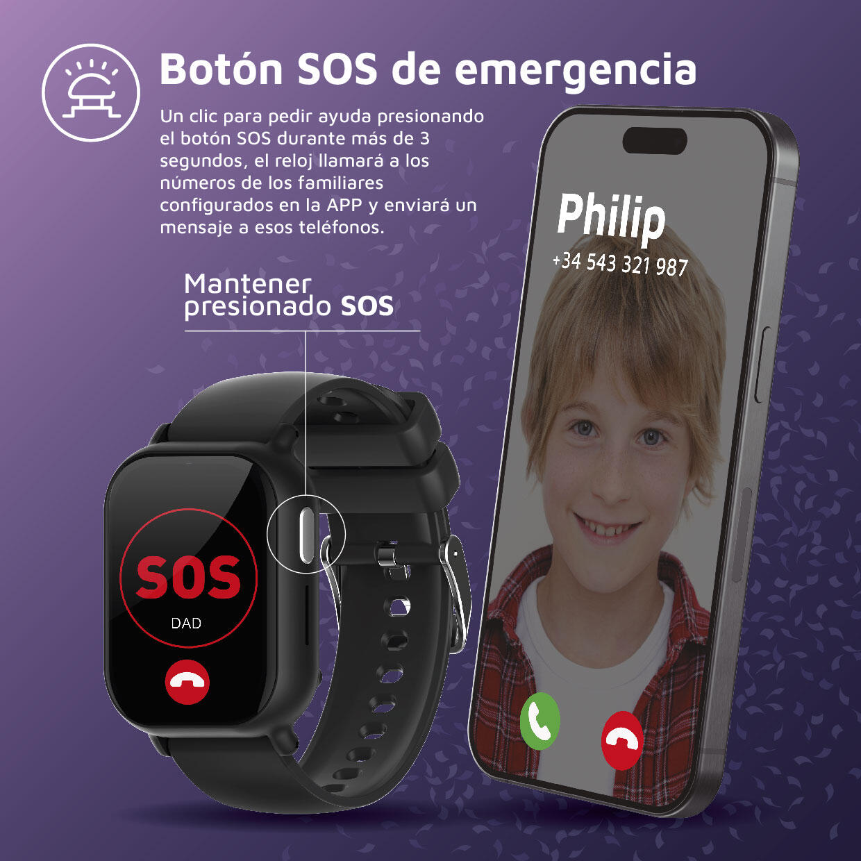 Reloj Inteligente niñ@s LittleOne 4G videollamadas rosa 6/7