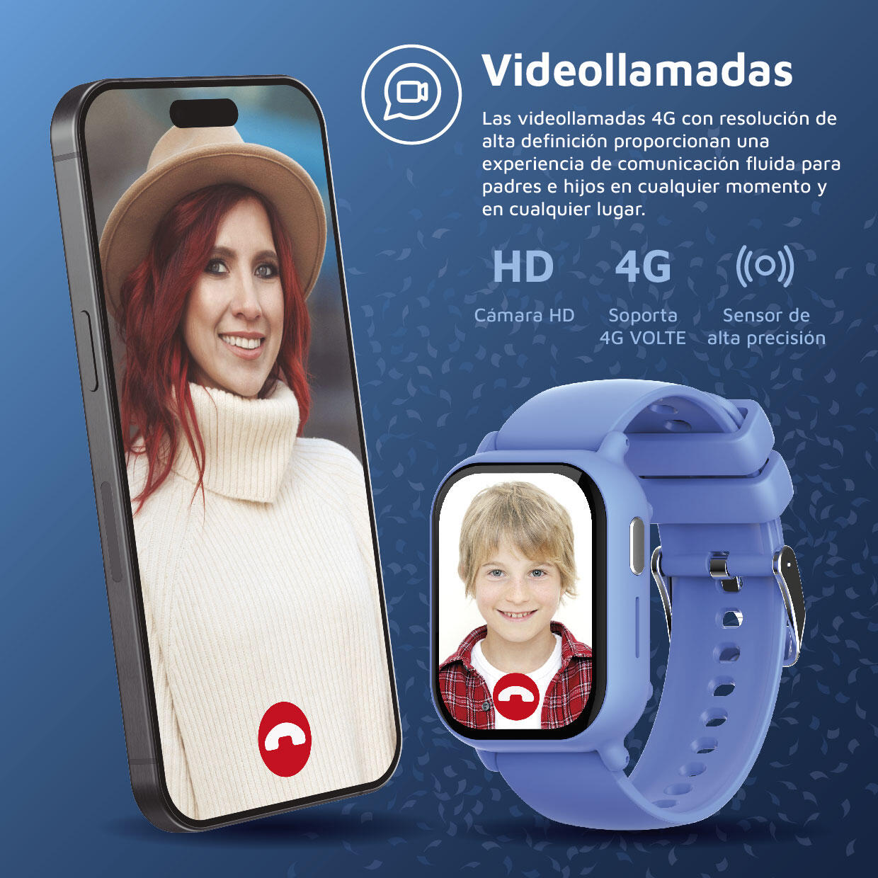 Reloj Inteligente niñ@s LittleOne 4G videollamadas azul 6/7