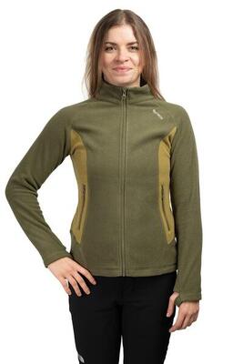 Felpa da trekking donna Naturehike Fleece verde