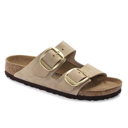 Bio-sandalen Damen Birkenstock Arizona Big Buckle Beige