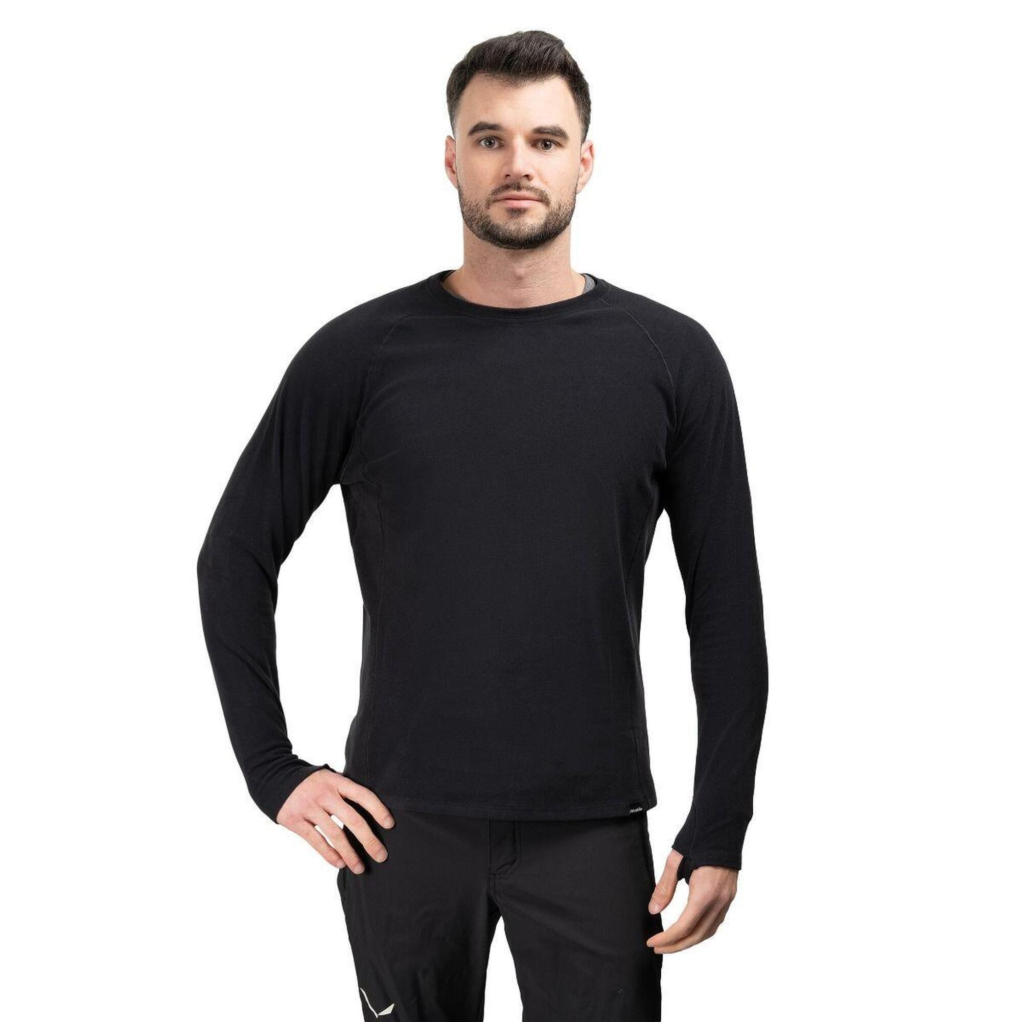 Tricou cu mânecă lungă bărbați Crew Neck Reversible