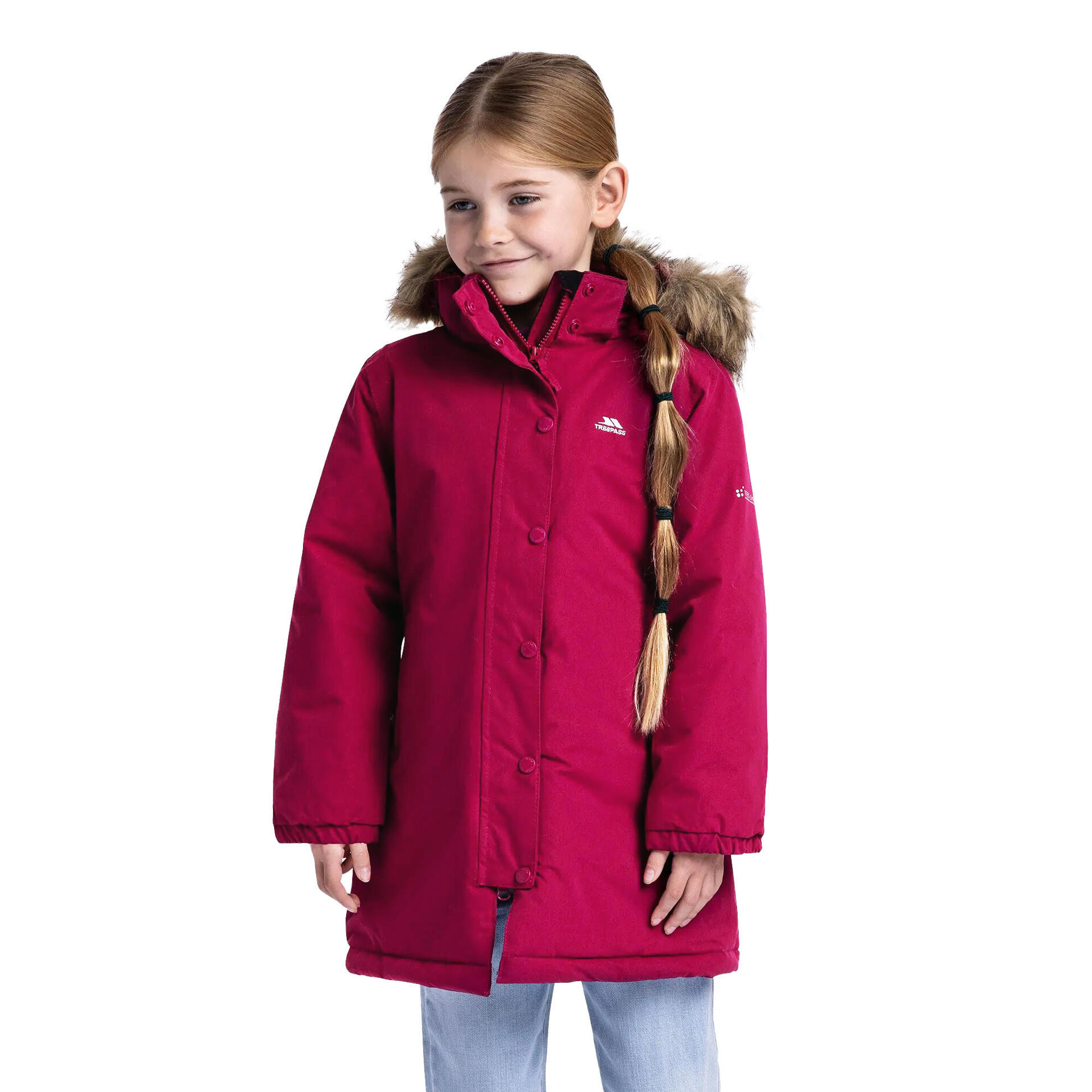 Waterproof Parka Jacket Trespass Girls Coat Trespass Girls Astound