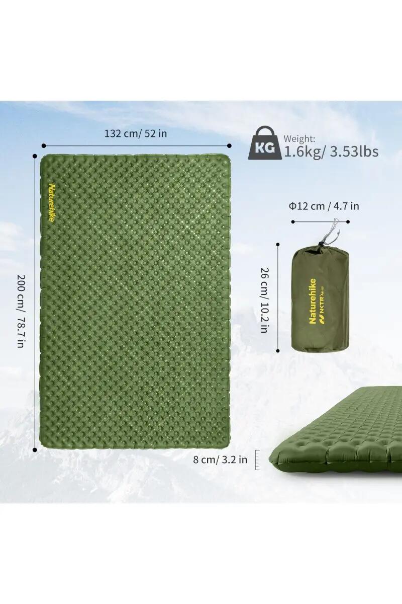 Colchón hinchable Doble Naturehike ligero verde 4/6
