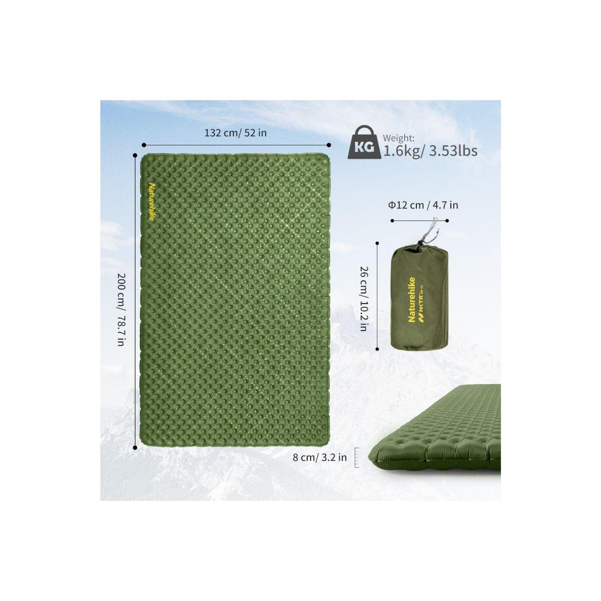 Materac Naturehike Tuye R 4.6  Square Double Cnk2450Ws014 200X132 Cm