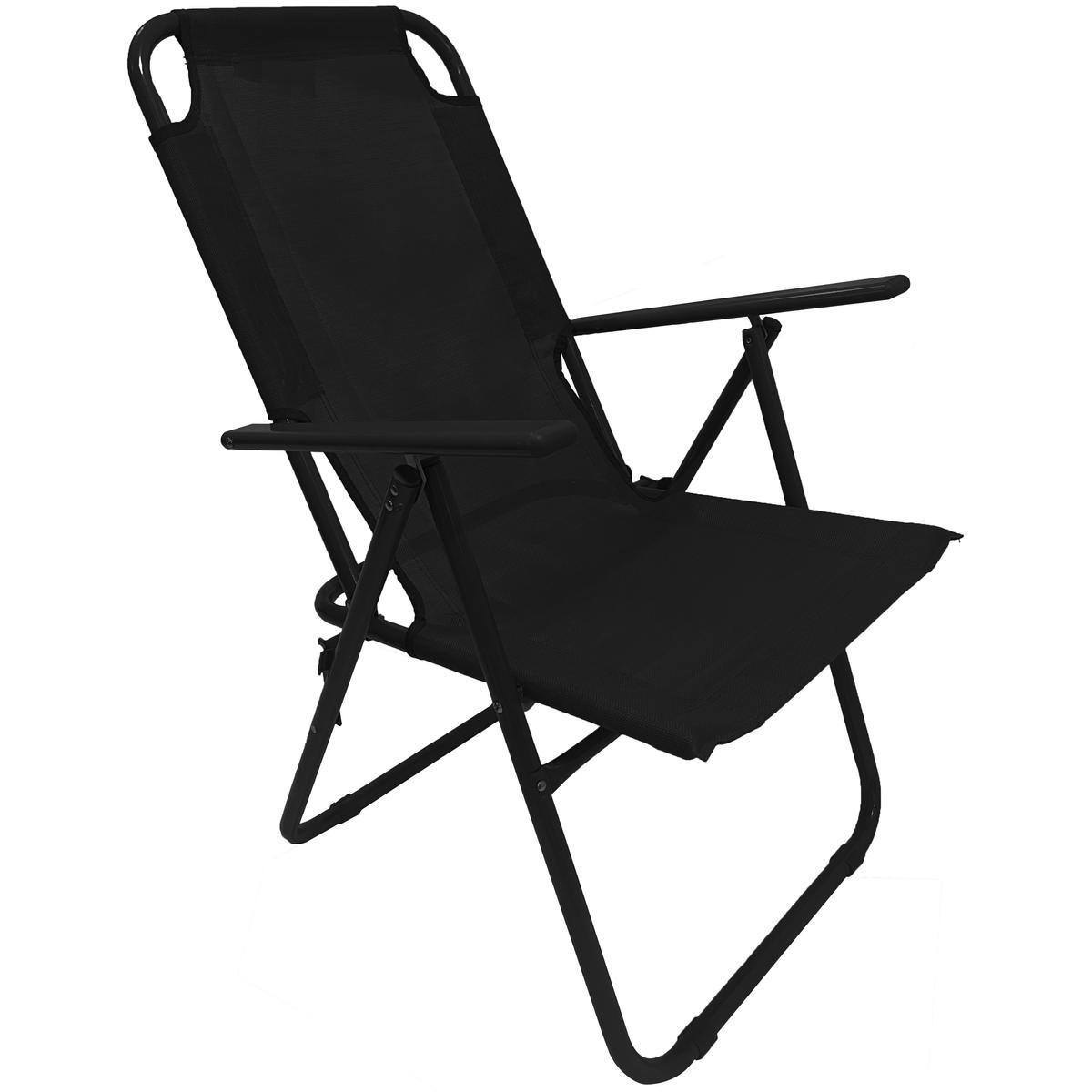 Krzesło turystyczne Enero Camp 61x66x65-108CM z podkłokietnikami