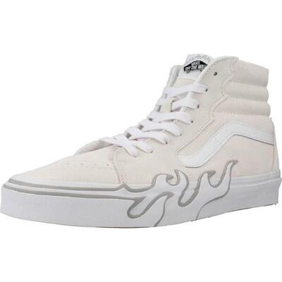 Sneakers vans model sk8-hi flame kleur wit