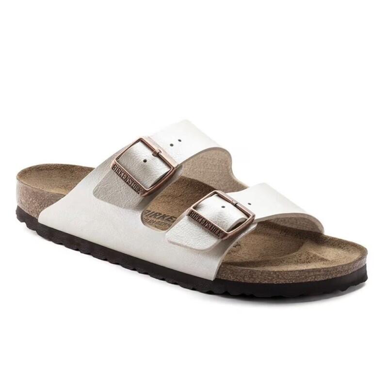 Flache Sandalen Damen Birkenstock Sydney Weiß 2/6