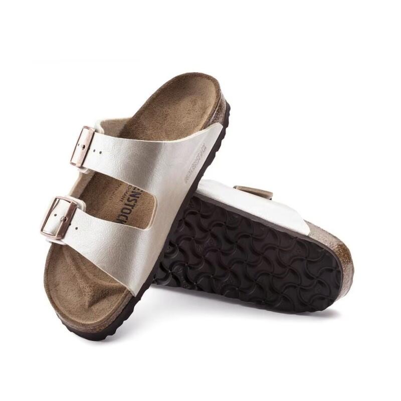 Flache Sandalen Damen Birkenstock Sydney Weiß 4/6