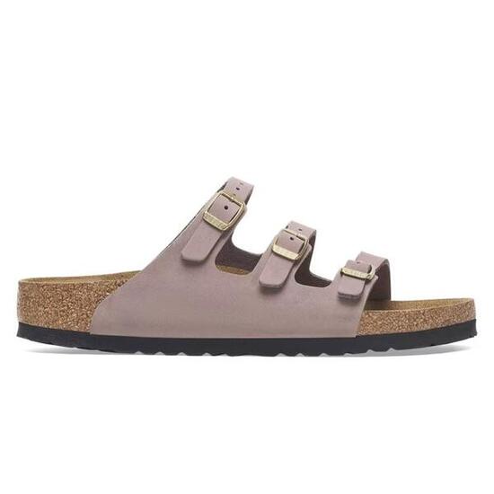 Sandalias Planas Mujer Birkenstock Florida Beige