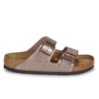 Sandalias Bio Mujer Birkenstock Arizona Metalizado