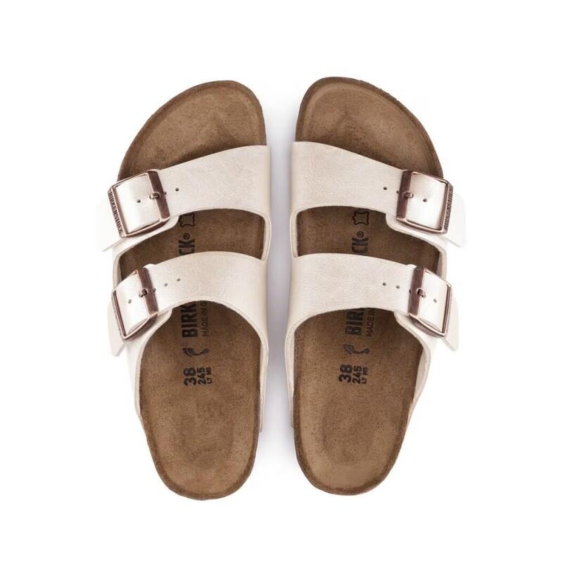 Flache Sandalen Damen Birkenstock Sydney Weiß 5/6