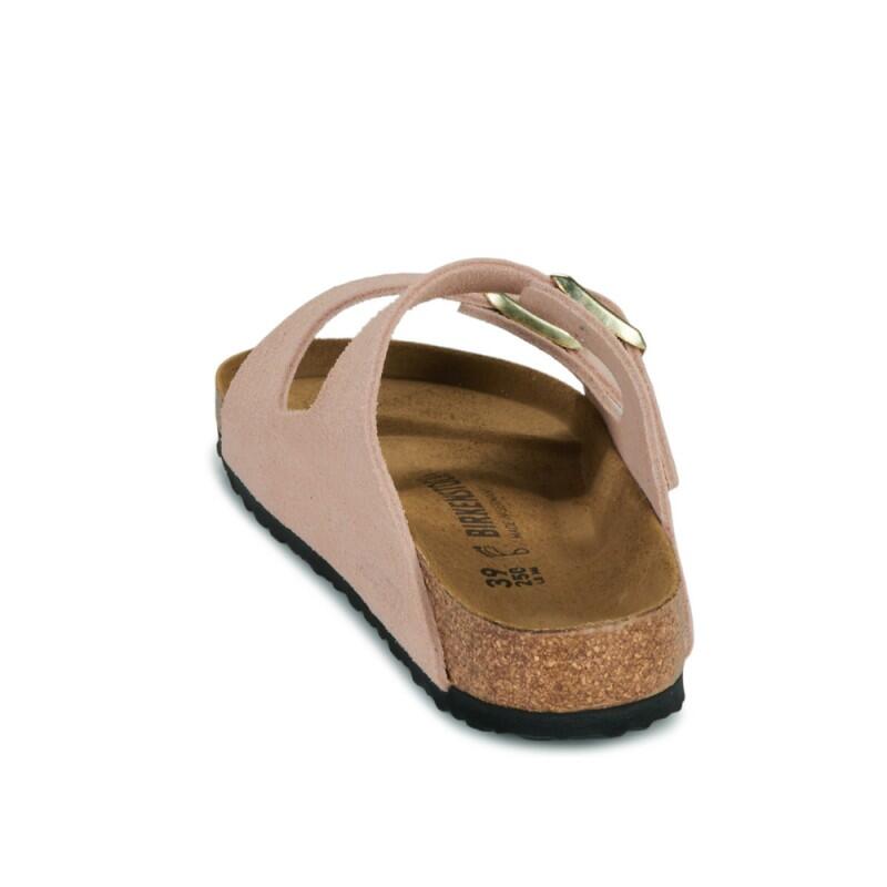 Sandalias Planas Mujer Birkenstock Arizona Leve Rosa 5/7