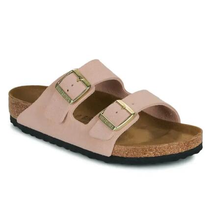 Sandales Plates Femme Birkenstock Arizona Leve Rose