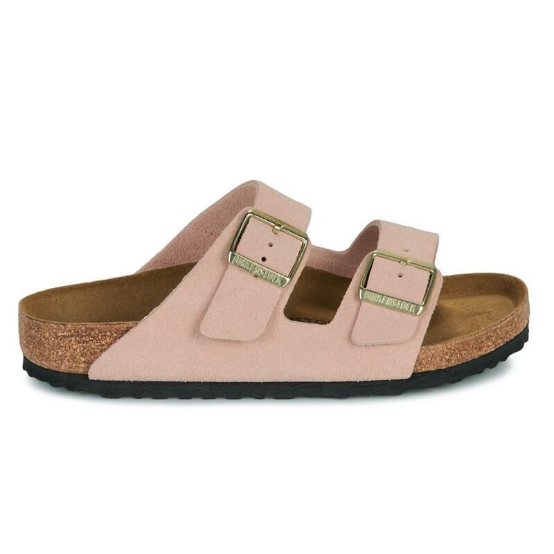 Sandalias Planas Mujer Birkenstock Arizona Leve Rosa 2/7
