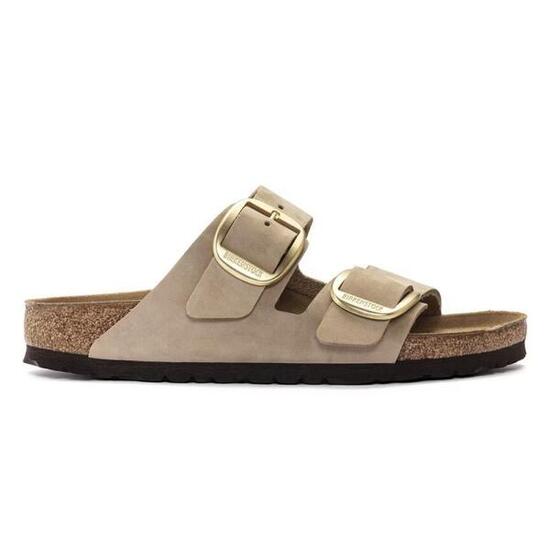 Sandalias Bio Mujer Birkenstock Arizona Big Buckle Beige