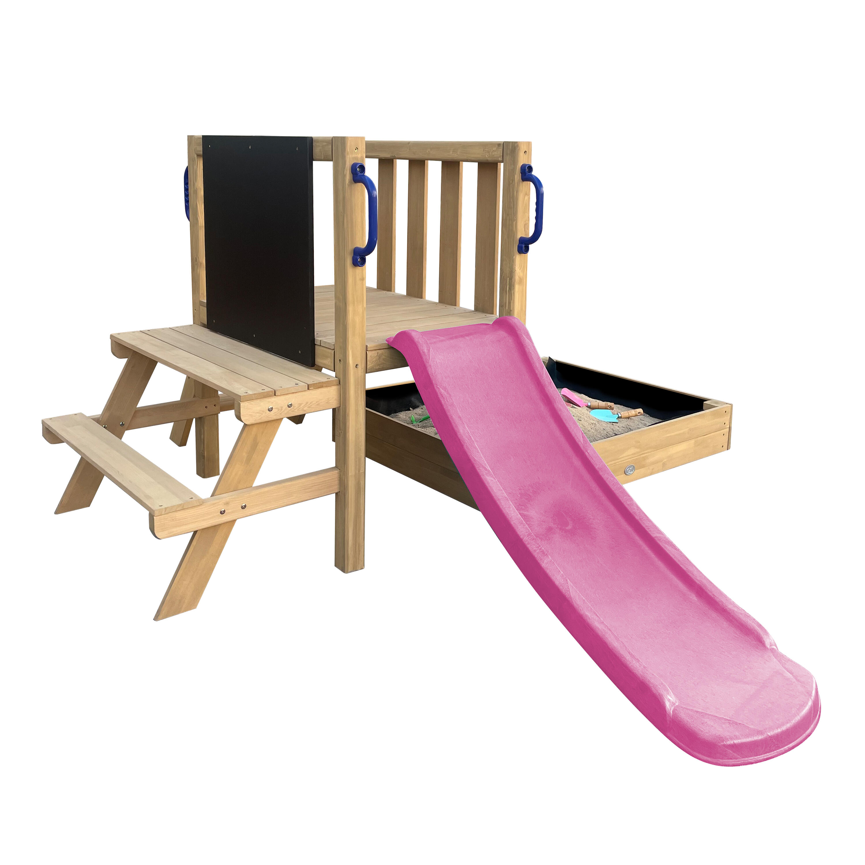 Aire de jeux mini, toboggan, bac à sable, dinette, Leah, Violet 2/7