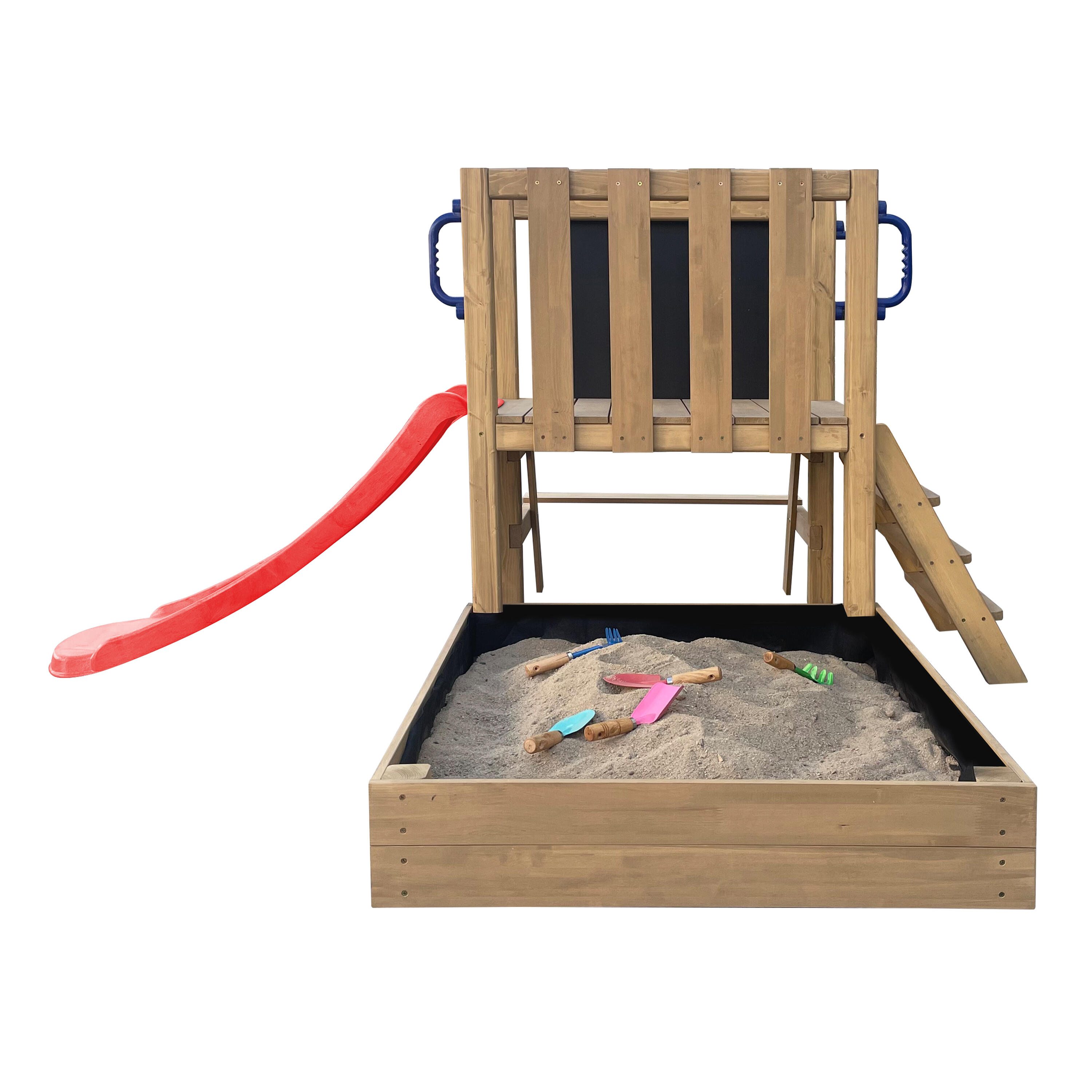 Aire de jeux mini, toboggan, bac à sable, dinette, Leah, Rouge 6/7