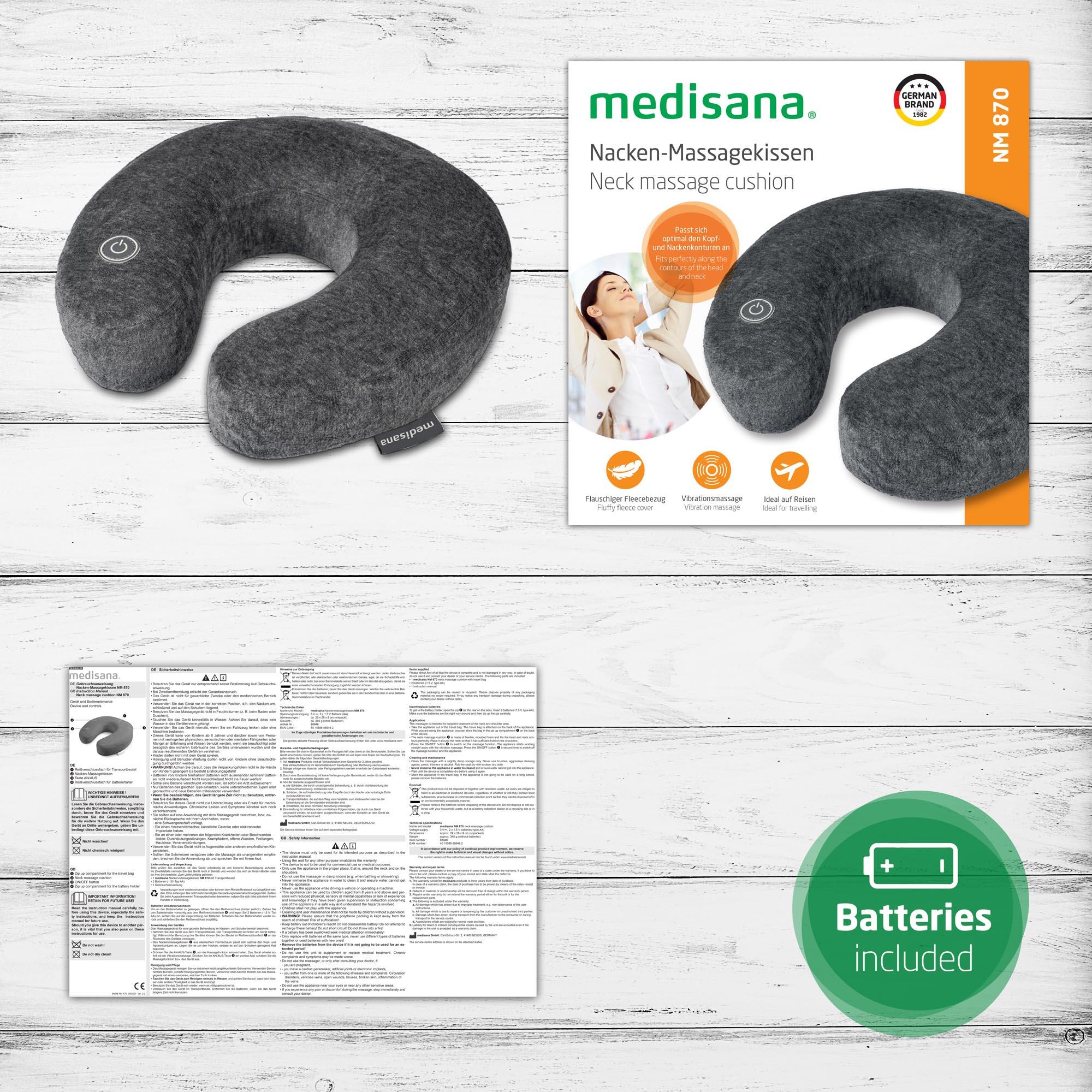 medisana NM 870 Vibration apaisante, nomade et léger 5/6