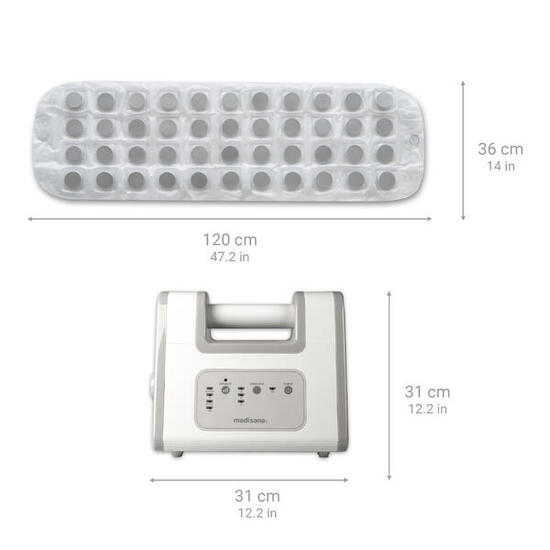 medisana BBS Bain à bulles chauffant, tapis antidérapant