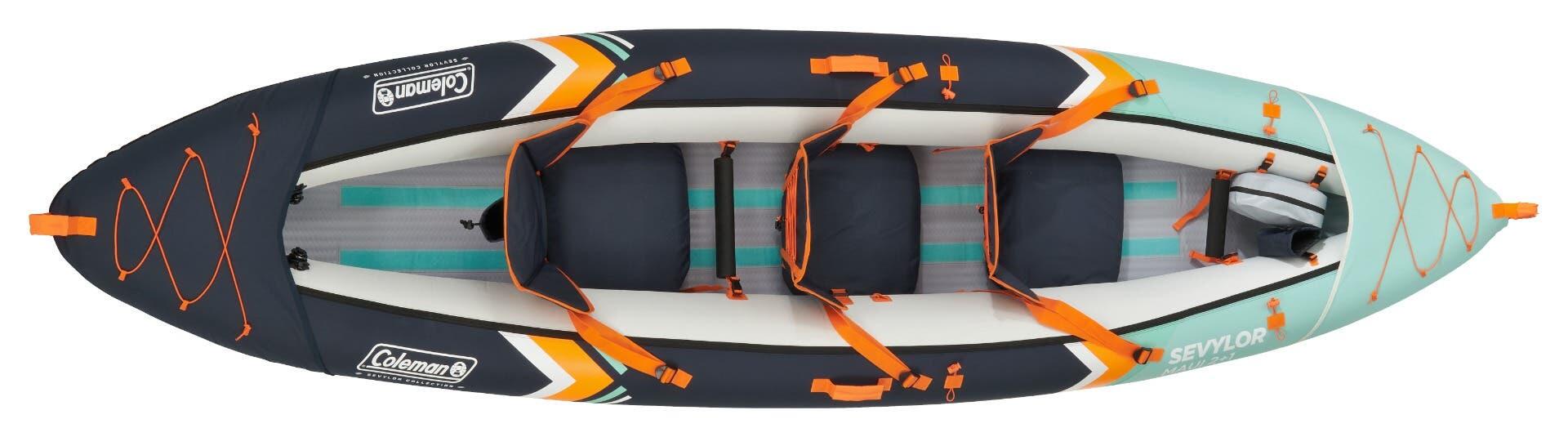 Sevylor Maui Comfort 2+1P Kit Inflatable 2+1 Person Kayak with Drop-Stitch Floor 5/7
