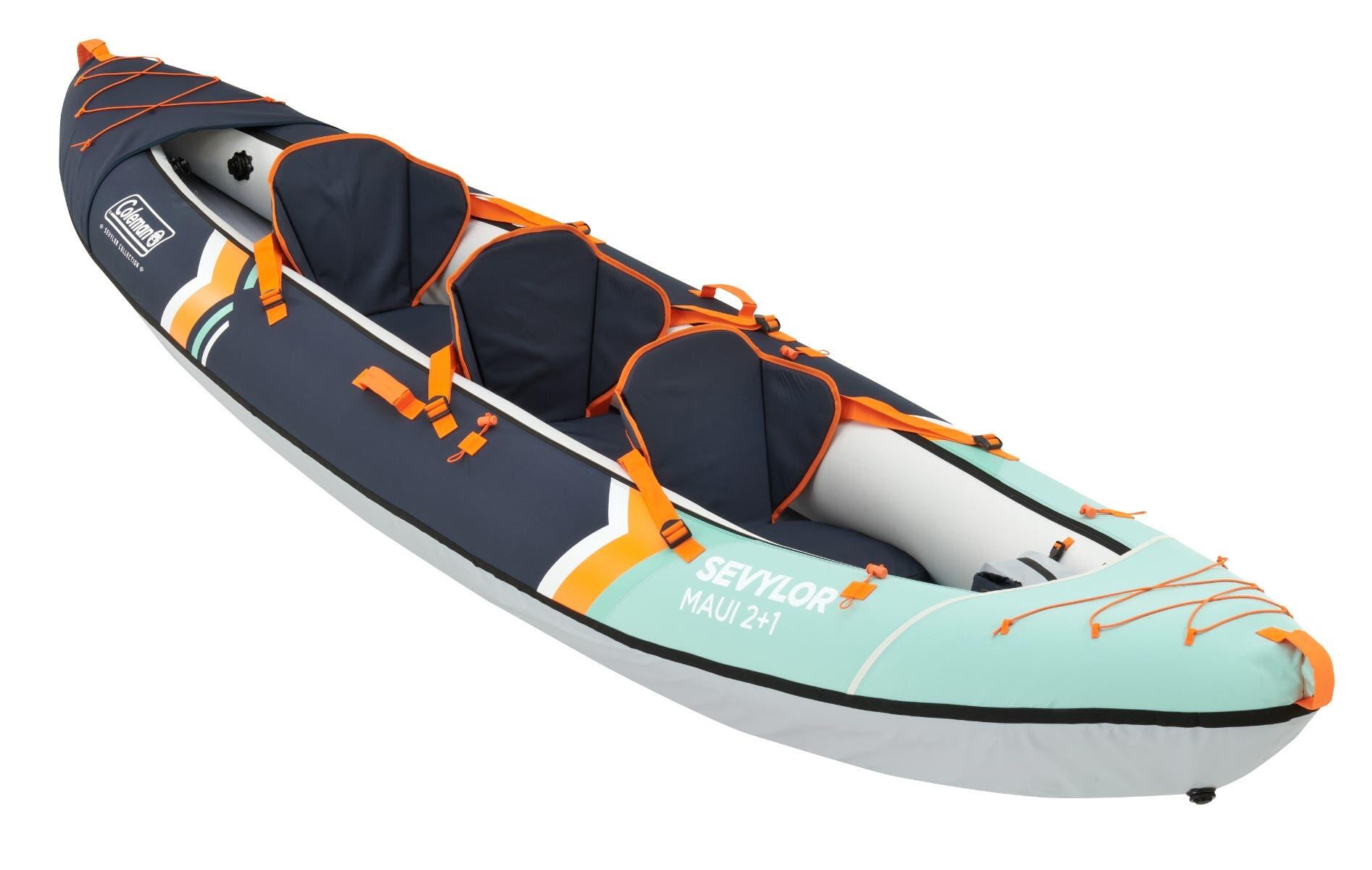 Sevylor Maui Comfort 2+1P Kit Inflatable 2+1 Person Kayak with Drop-Stitch Floor 3/7