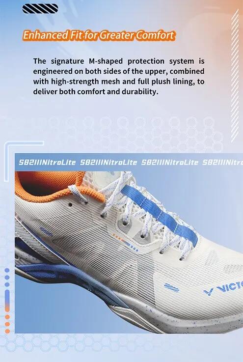 Schoenen - indoor - heren - s82 iii - licht - wit/goud 6/7