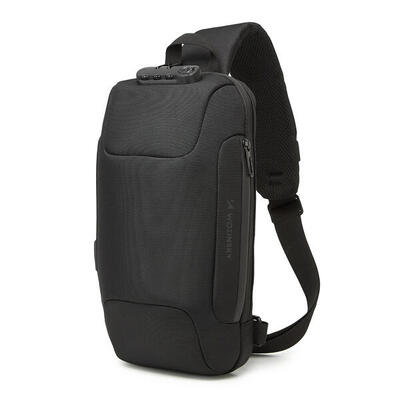 Wozinsky Premium Einschulter-Rucksack mit Diebstahlschutz. Organizer und USB