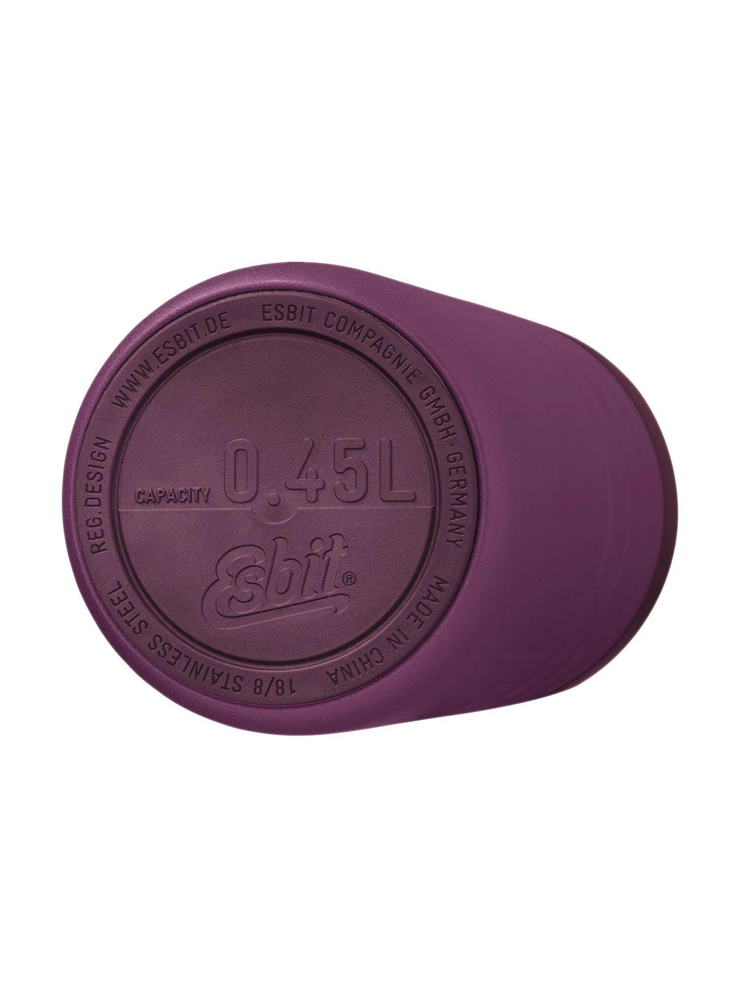 Kubek termiczny Esbit Majoris Thermo Mug Flip Top 450ml - aubergine 3/4