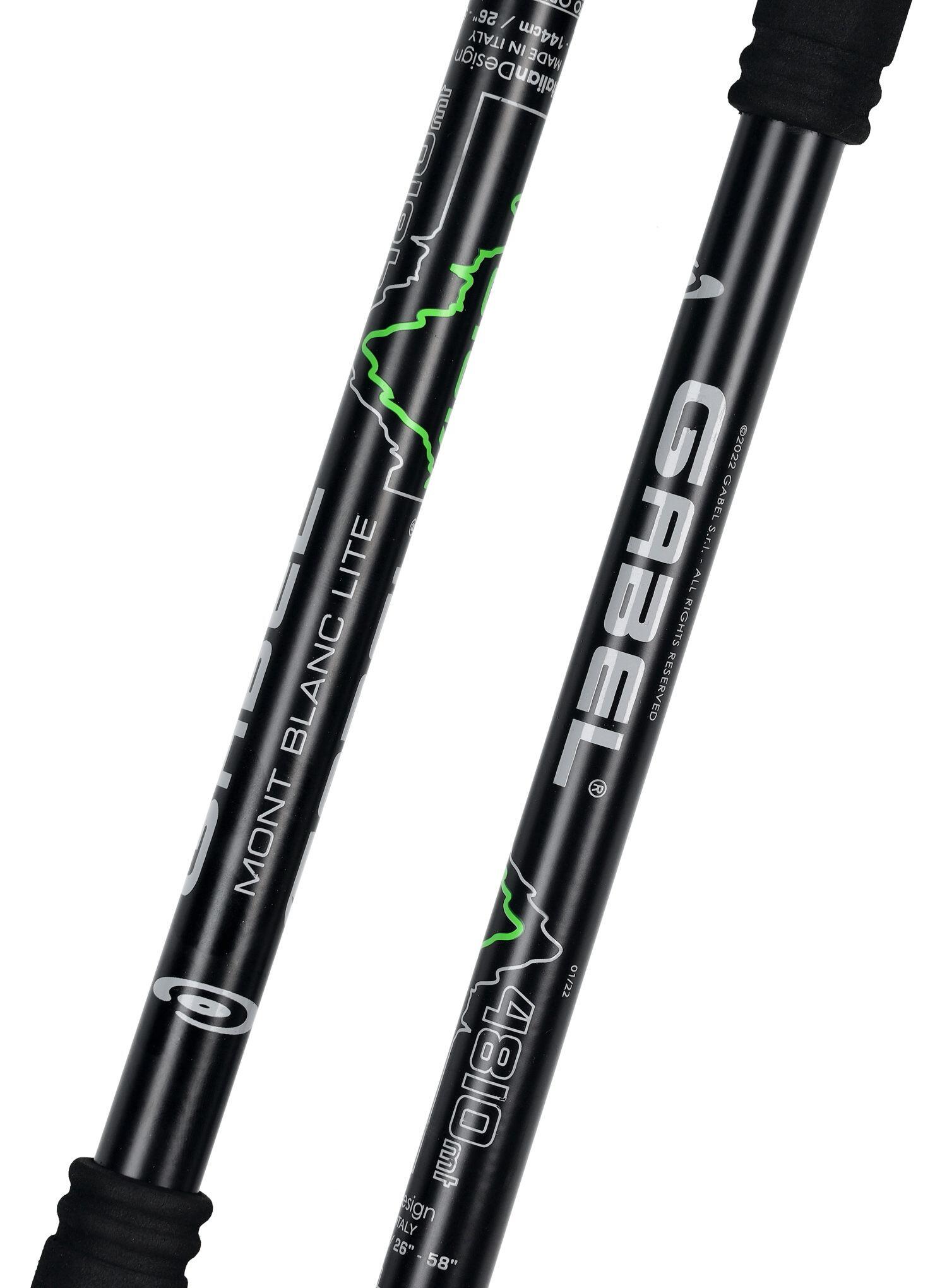 Bastón de trekking MONT BLANC TOUR LITE (1 PAR) Gabel negro 6/7