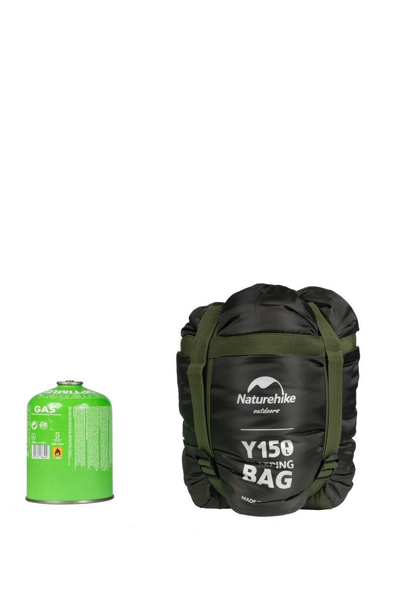 Śpiwór turystyczny Naturehike Y150L NH21MSD08 190x85cm zielony prawy 4/6