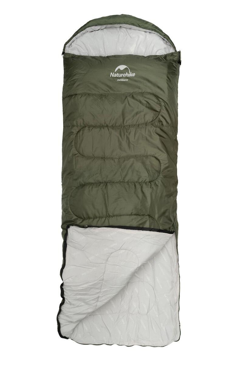 Śpiwór turystyczny Naturehike Y150L NH21MSD08 190x85cm zielony prawy 3/6