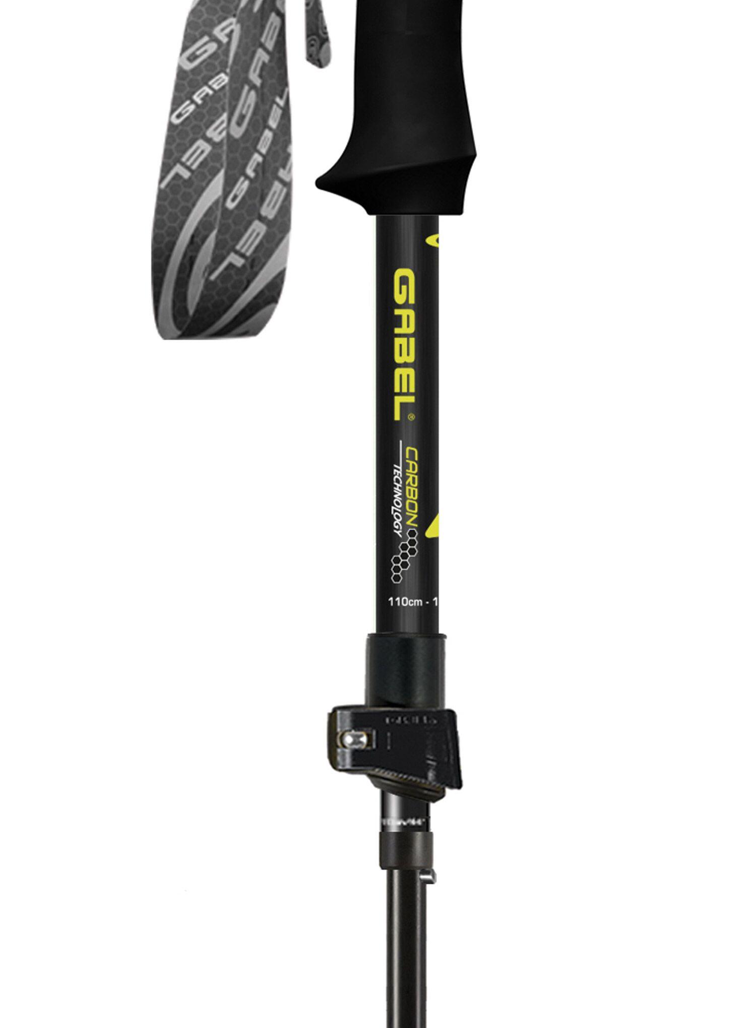 Bastón de trekking XTR CARBON EF (1 PAR) Gabel negro 6/7