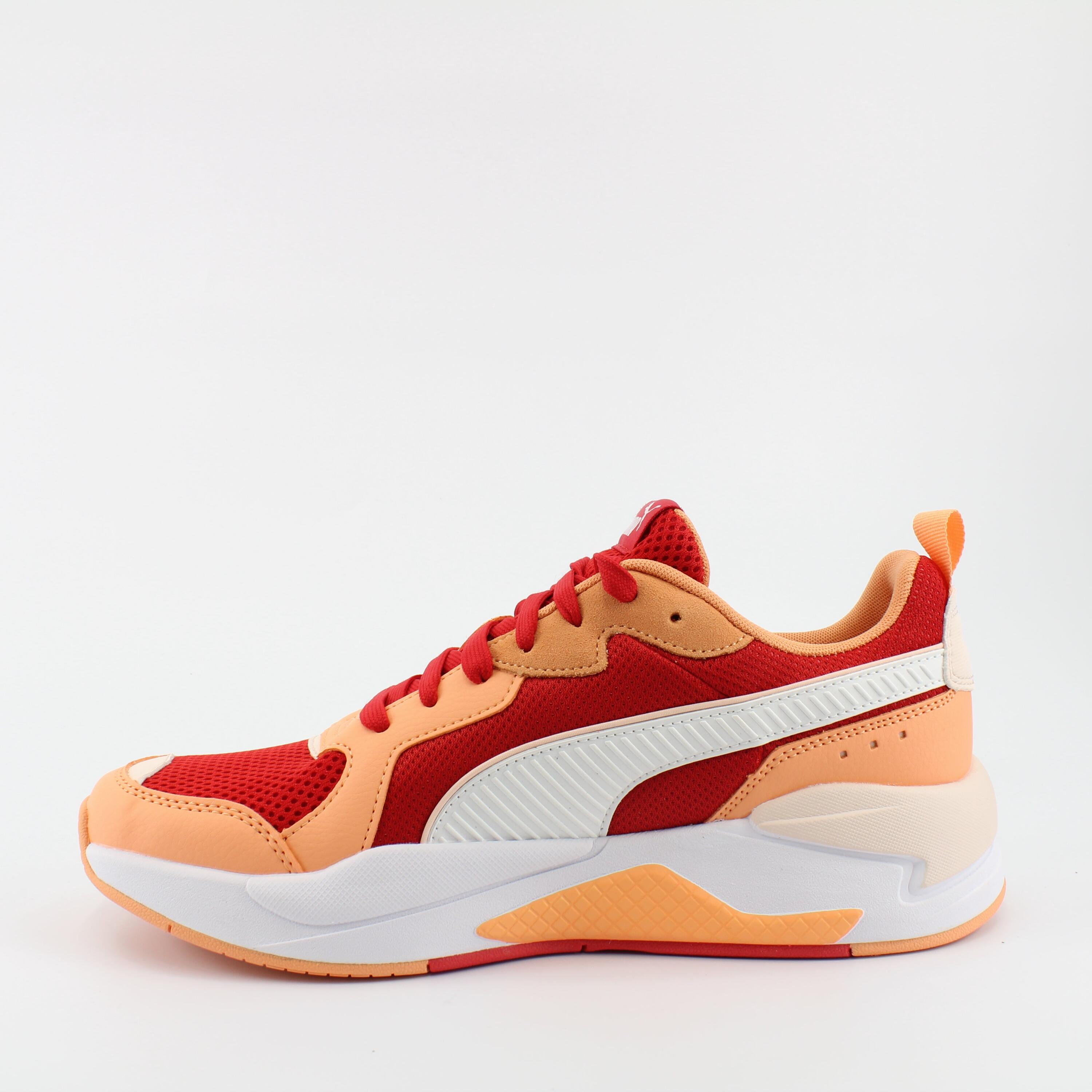 PUMA Puma X-Ray Red Orange Textile Mens Lace Up Trainers 372602 05